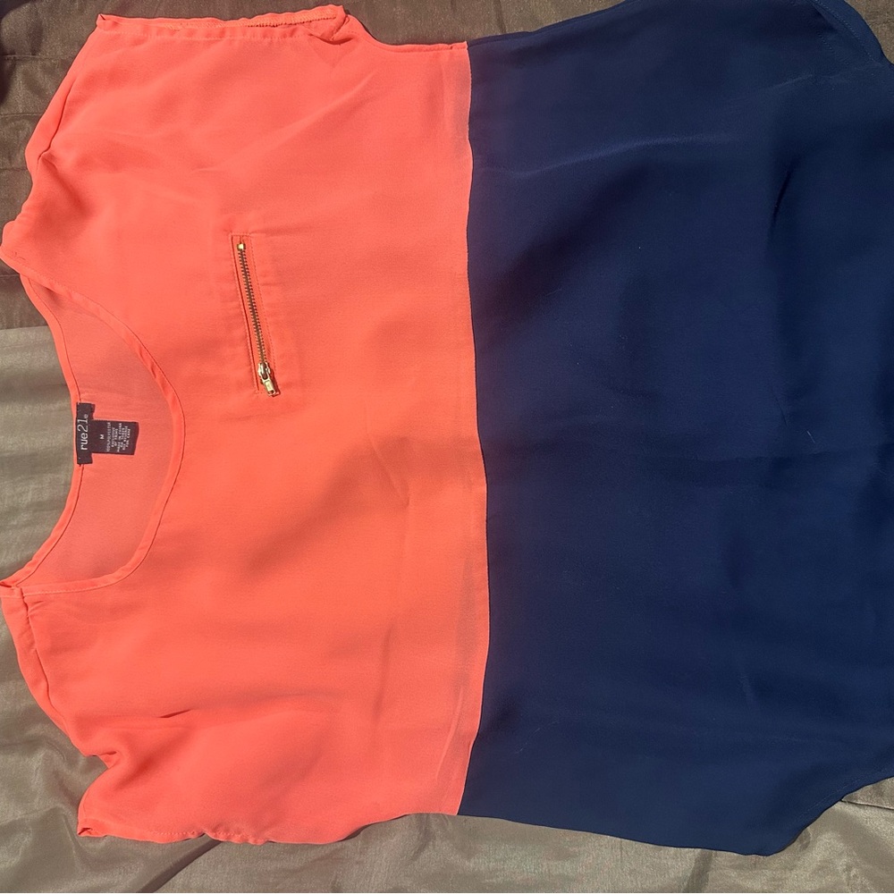 Rue21 Vibrant Coral Blouse